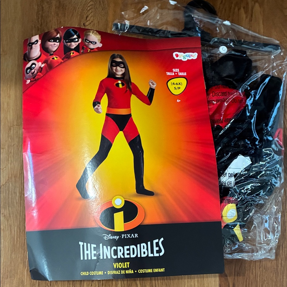 Disguise The Incredibles Violet Costume - Red and Black